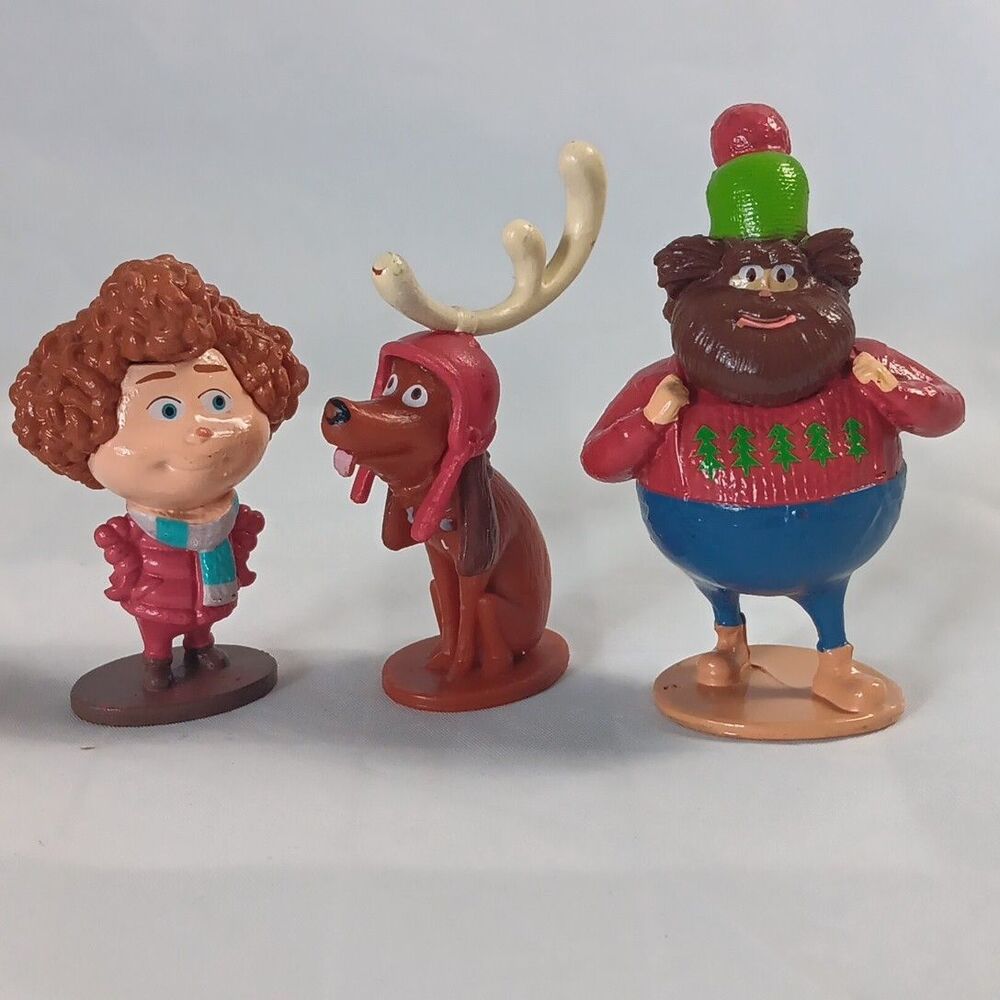How the Grinch Stole Christmas Max Dog Ozzy Bricklebaum Grooper Figures Toppers